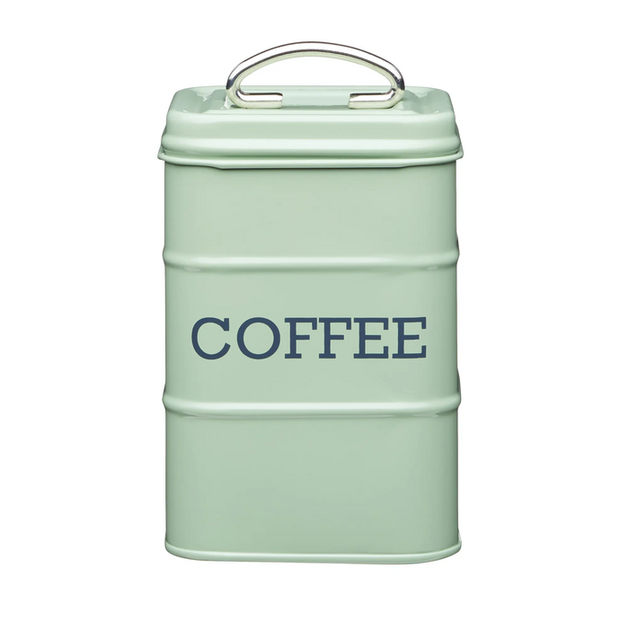 KitchenCraft Living Nostalgia English Sage Green Coffee Canister