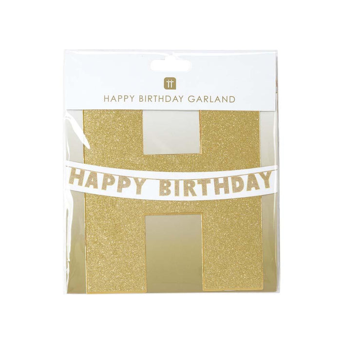 Talking Tables Luxe Gold Happy Birthday Garland
