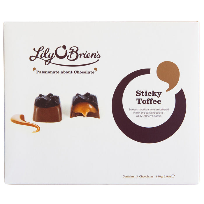 Lily O'Brian's Sticky Toffee Collection Chocolate Box 170g - SHORT DATE