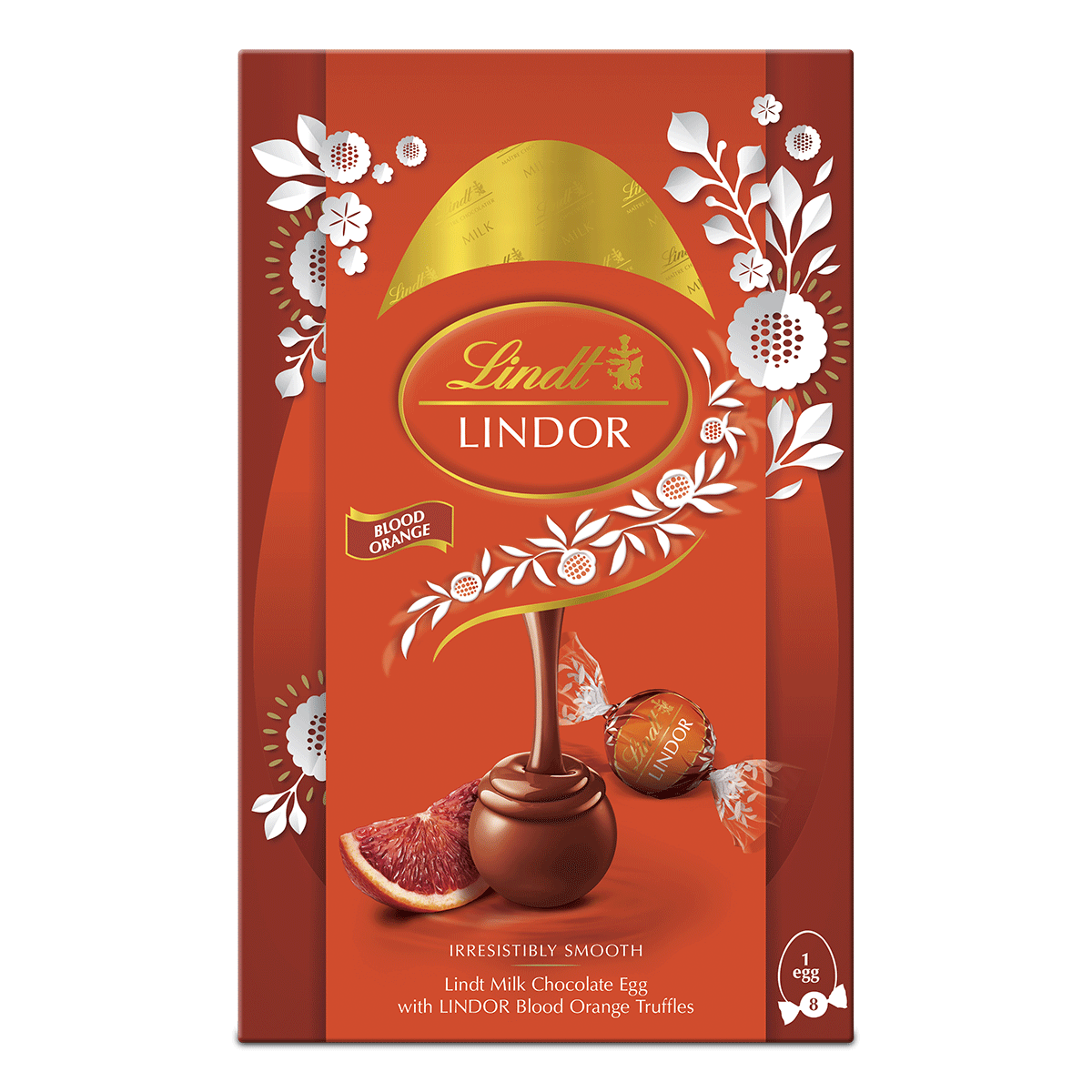Lindt Lindor Blood Orange Shell Egg 260g — Maple Gifts