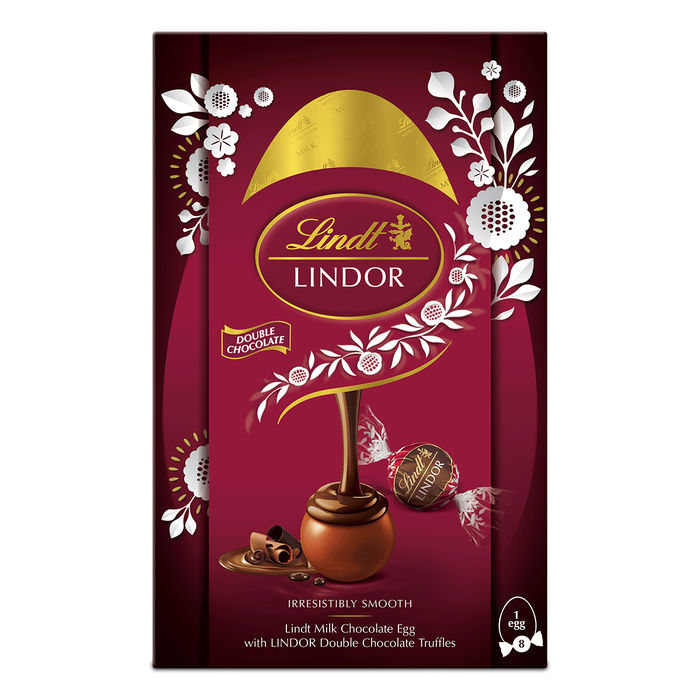 Lindt Lindor Double Chocolate Shell Egg 260g — Maple Gifts