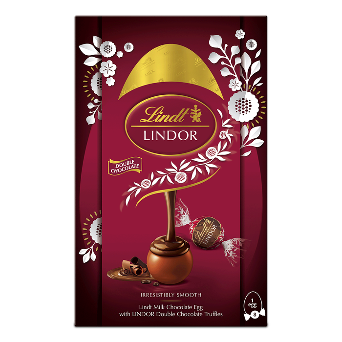 Lindt Lindor Double Chocolate Shell Egg 260g