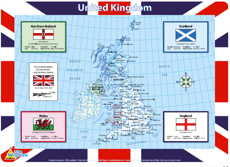 Little Wigwam United Kingdom Placemat