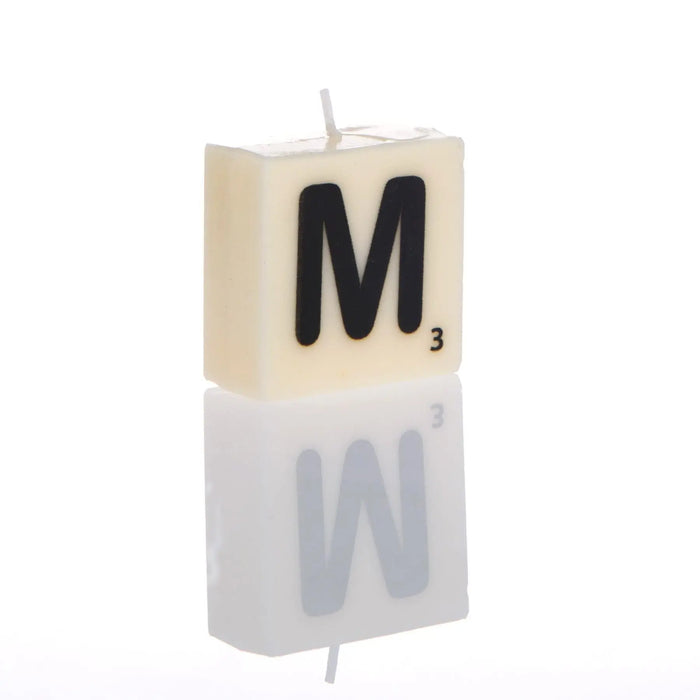 "M" Letter Candle