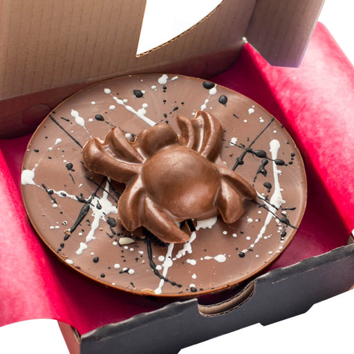 Halloween Mini Spider Chocolate Pizza