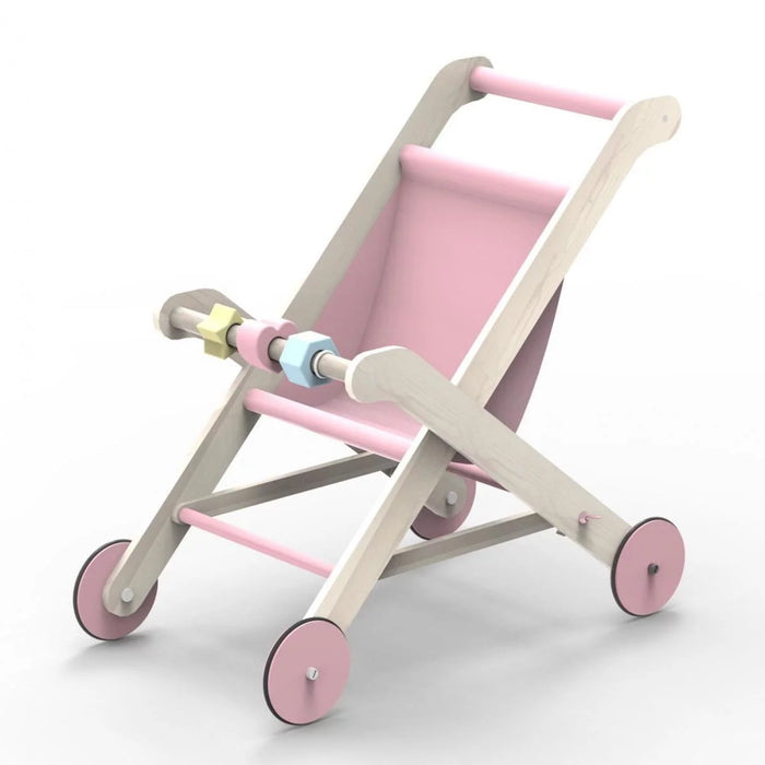 Hippychick Moover Wooden Essential Stroller in Pink