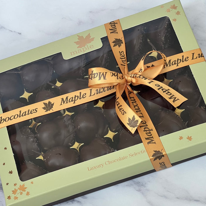 Maple Dark Chocolate Cherry Liqueurs (Cerisettes) Selection Gift Box