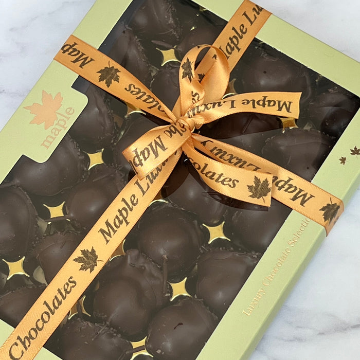 Maple Dark Chocolate Cherry Liqueurs (Cerisettes) Selection Gift Box