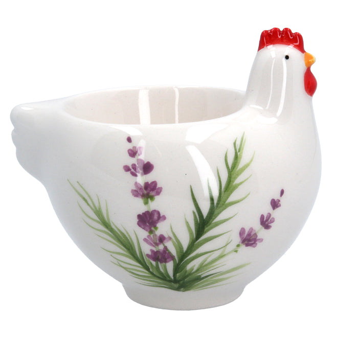 Gisela Graham Lavender Ceramic Hen Egg Cup
