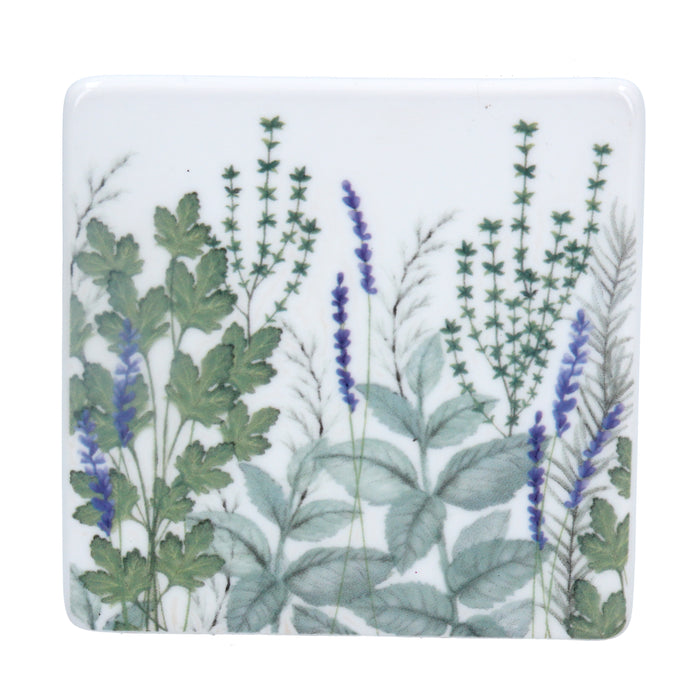 Gisela Graham Herbs Ceramic Coaster