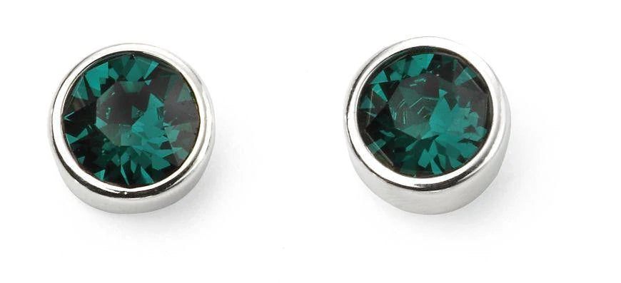 Birthstone May Emerald Earrings