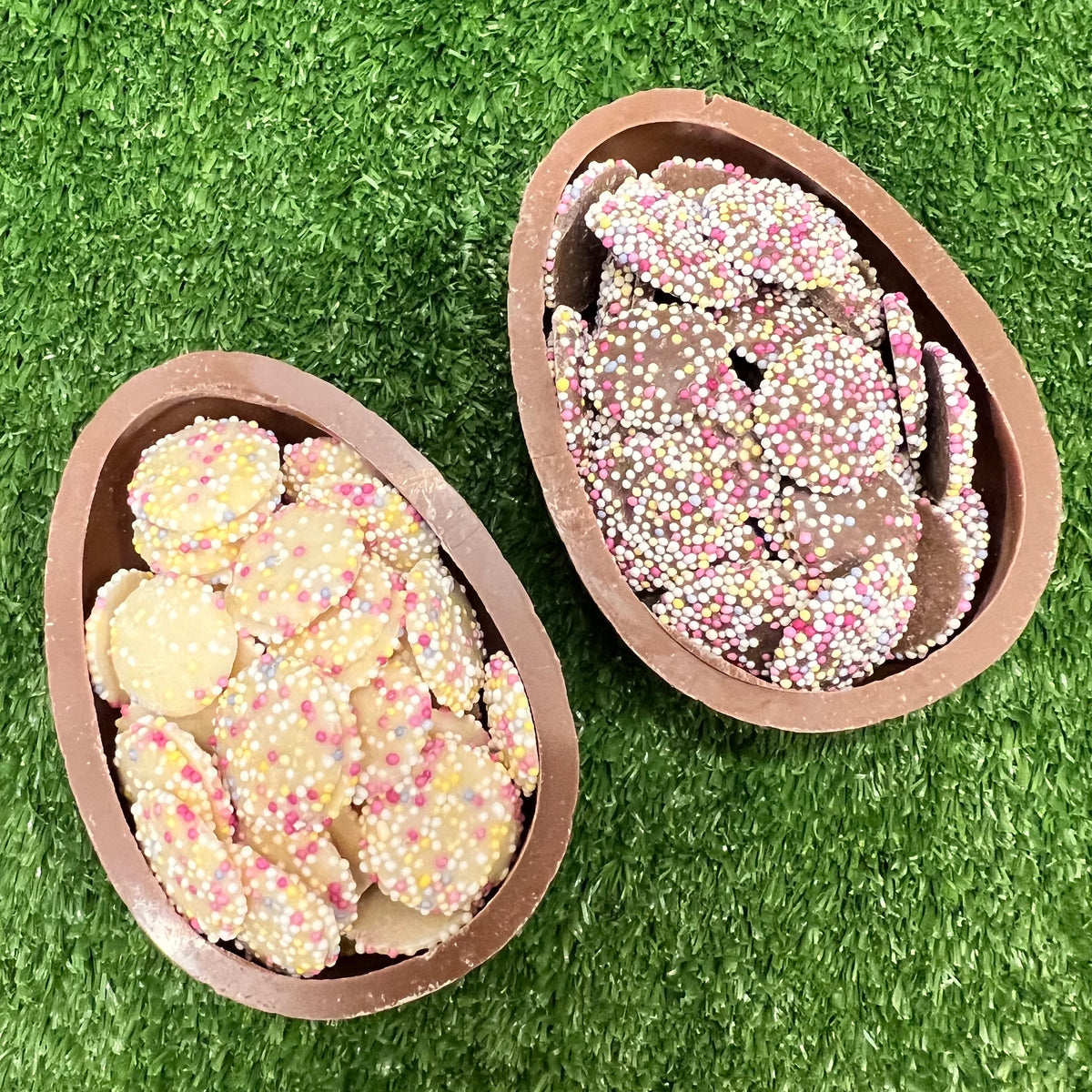 Half Easter Egg Filled with Easter Sweets or Marshmallows — Maple Gifts