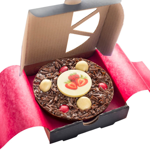 Mini Strawberry Chocolate Pizza