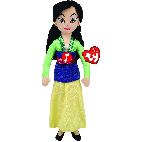TY Disney Princess Mulan Soft Toy with Sound