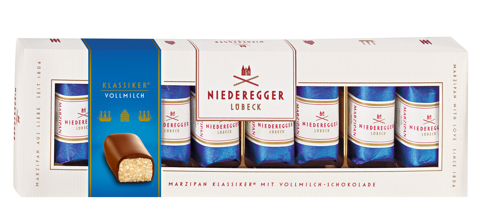 Niederegger Marzipan Mini Loaves In Milk Chocolate 100g