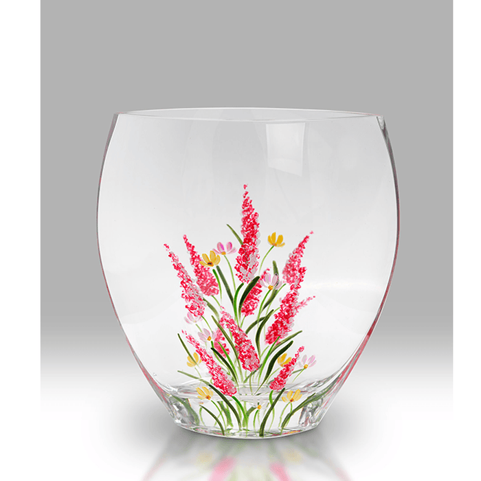 Nobile Glassware Cerise Elysian 21cm Curved Vase