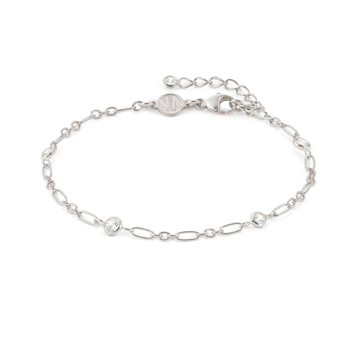 Nomination Bella Details Elongated Chain CZ Silver Bracelet