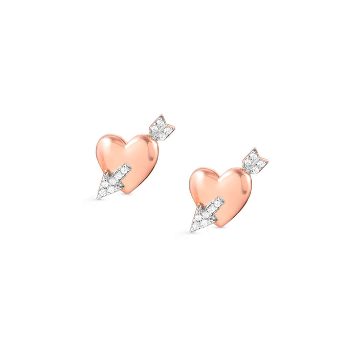 Nomination Sweetrock Heart Rose Gold Earrings