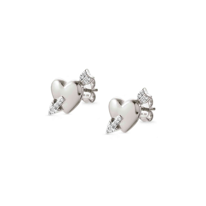 Nomination Sweetrock Heart Silver Earrings