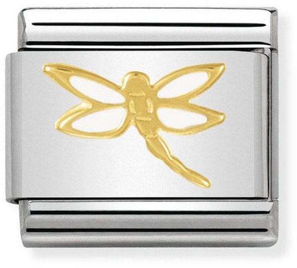 Nomination Classic Gold Nature Dragonfly Charm