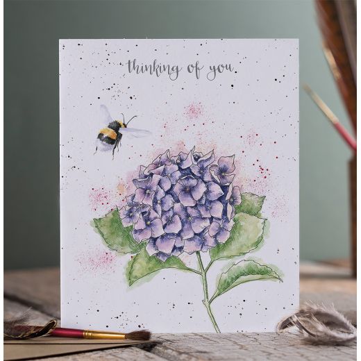 Wrendale Hydrangea Thinking of You Card