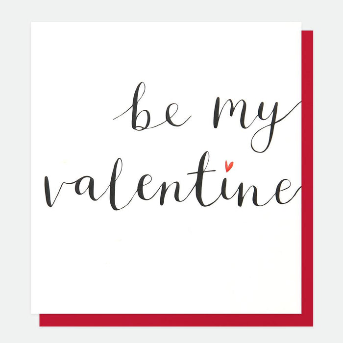 Caroline Gardner Calligraphy Love You Valentine's Card