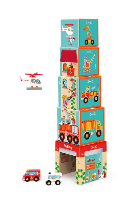 Scratch Europe On the Road Stacking Tower