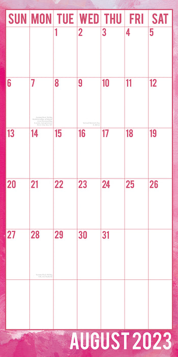 The Gifted Stationary Company 2023 Square Calendar - Large Print Calendar