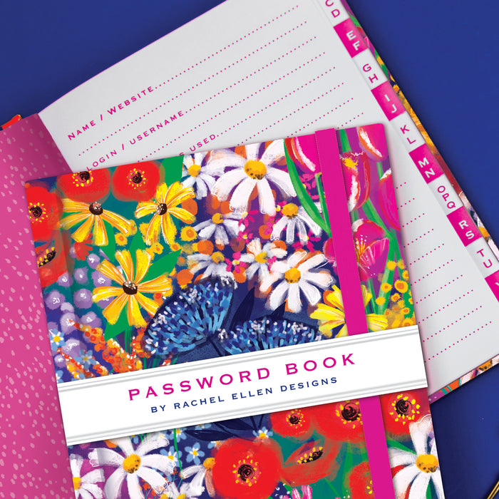 Rachel Ellen Password Book - Full Bloom