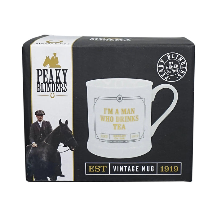 Peaky Blinders (Man Who Drinks) Mug Vintage Boxed (350ml)