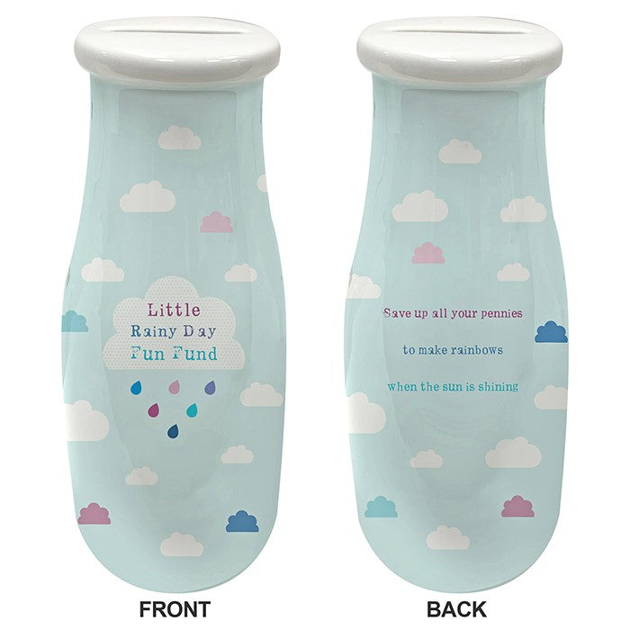 Pocket Pennies Rainy Day Bottle Money Bank