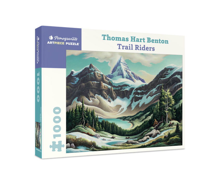 Pomegranate Thomas Hart Benton: Trail Riders 1000-Piece Jigsaw Puzzle