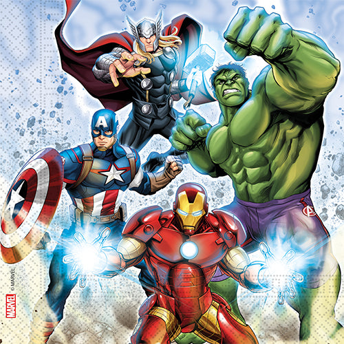 Qualatex Avengers Infinity Stones 20pk Paper Napkins