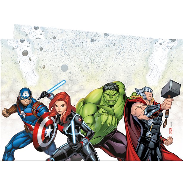 Qualatex Avengers Infinity Stones Plastic Tablecover - 1.8m x 1.2m