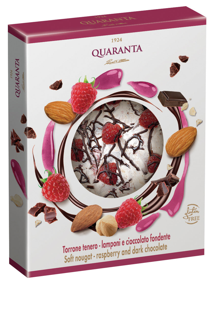 Quaranta Dark Chocolate & Raspberry Nougat Gift Box — Maple Gifts