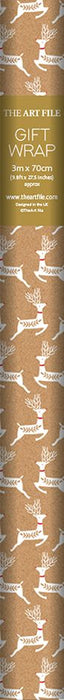 Art File Kraft Reindeer Roll Wrap 3M