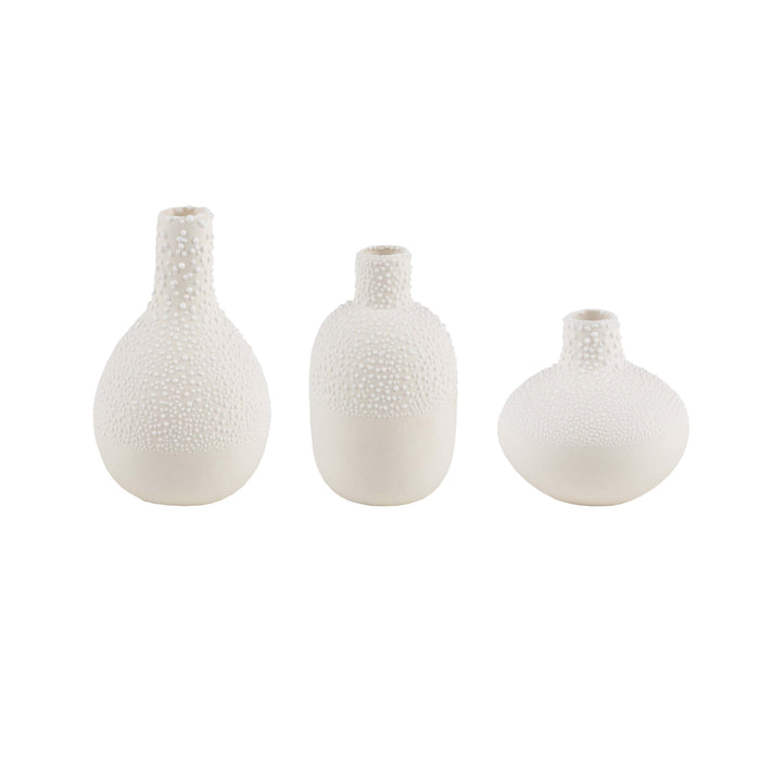 Räder Mini Bud Pearl Vases Set of 3