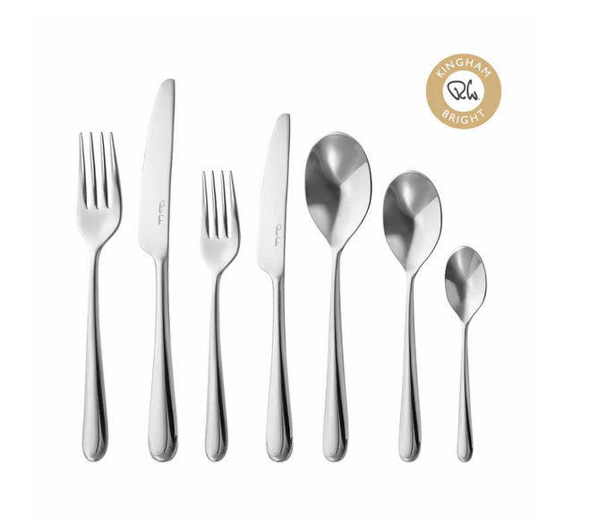 Robert Welch Kingham Bright Cutlery Set, 56 Piece for 8 People