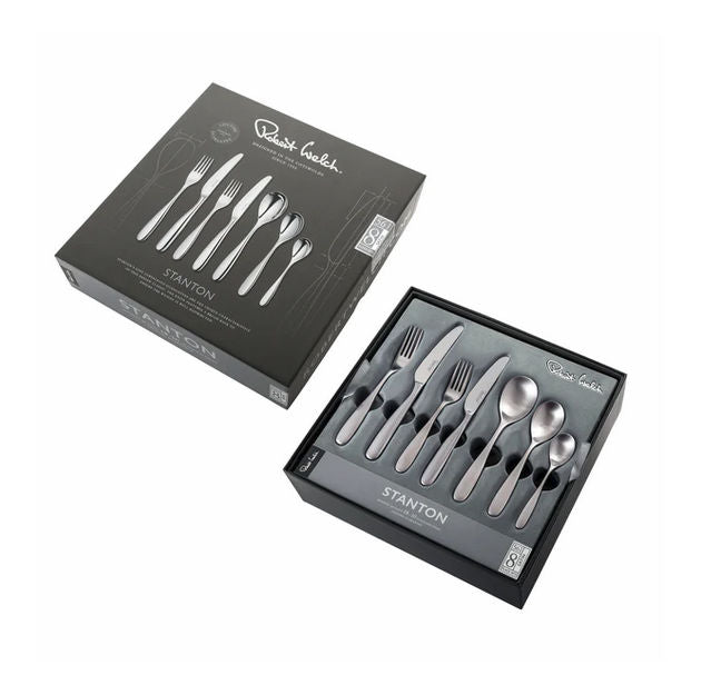 Robert Welch Stanton Bright Cutlery Set, 56 Piece for 8 People