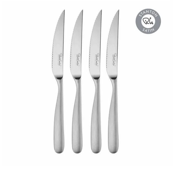 Robert Welch Stanton Satin Steak Knife, Set of 4