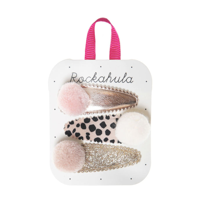 Rockahula Lily Leopard Pom Pom Clips