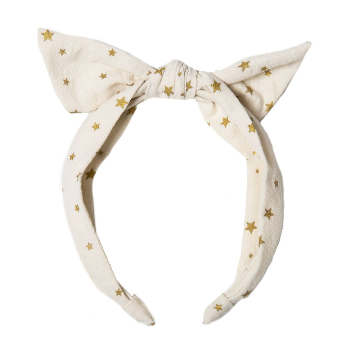 Rockahula Scattered Stars Tie Headband Ivory