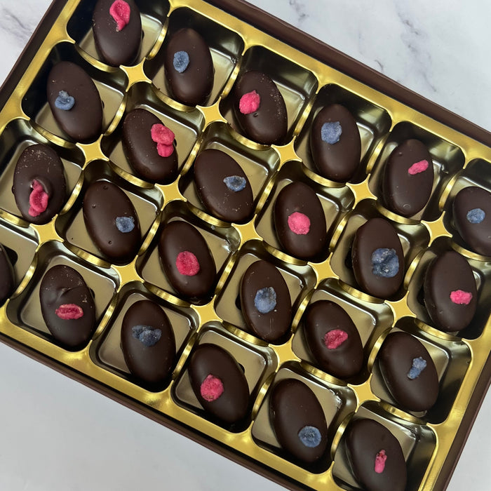 Dark Chocolate Rose & Violet Creams Selection Box