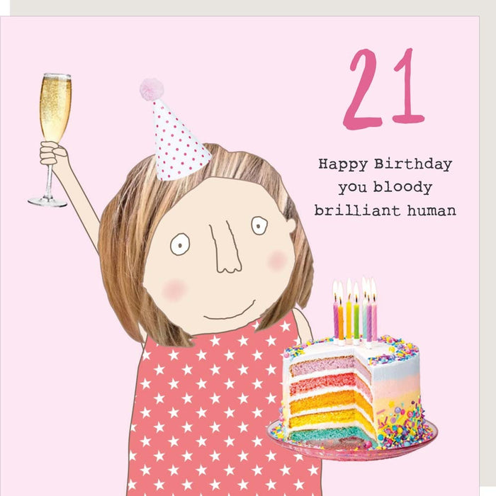 Rosie Made A Thing Card -Girl 21 Brill Human