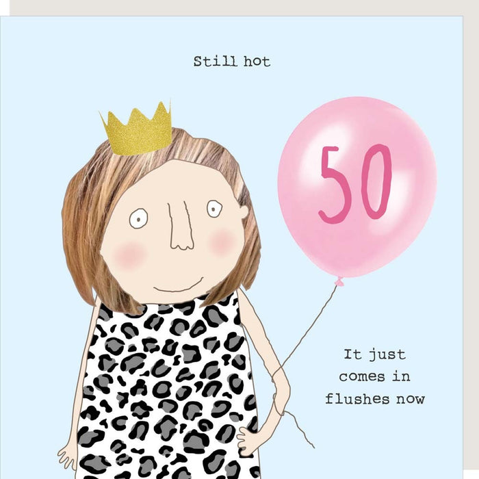 Rosie Made A Thing Card -Girl 50 Flushes