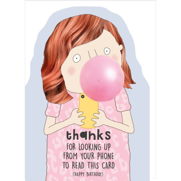 Rosie Made A Thing Card -Read This Girl
