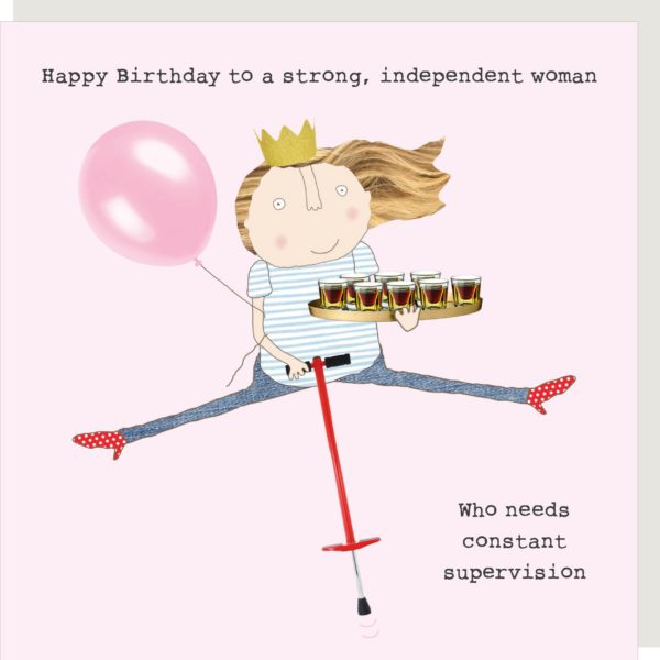 Rosie Made A Thing Card -Supervision Girl
