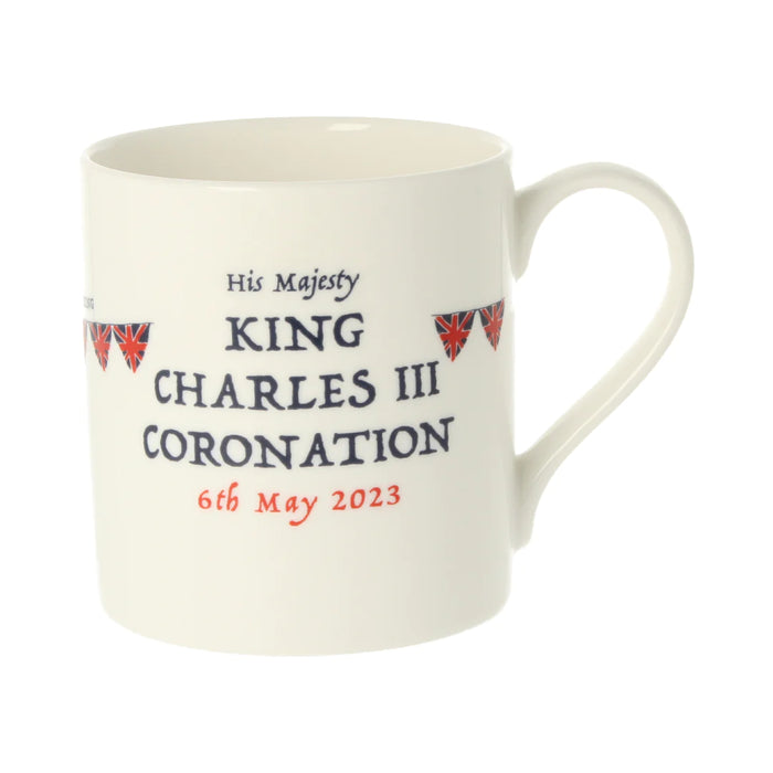 King Charles III Bunting Coronation Mug