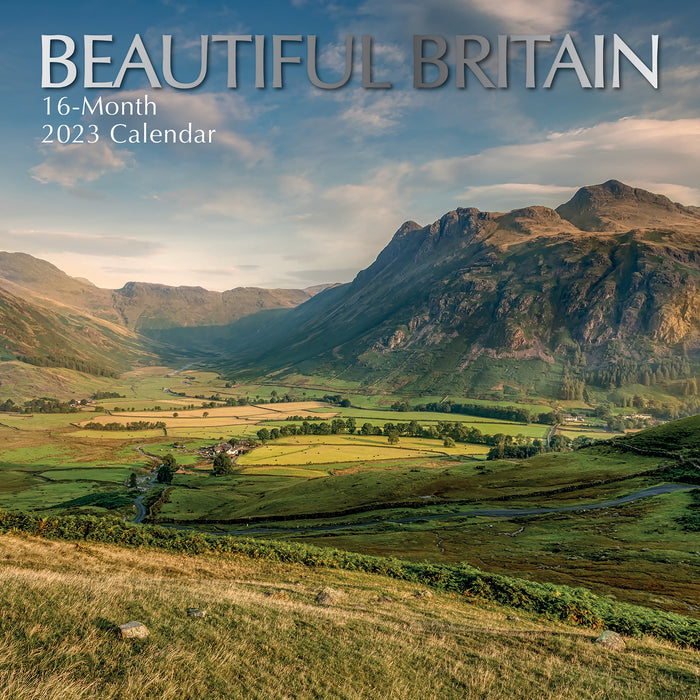 The Gifted Stationary Company 2023 Square Wall Calendar - Beautiful Britain