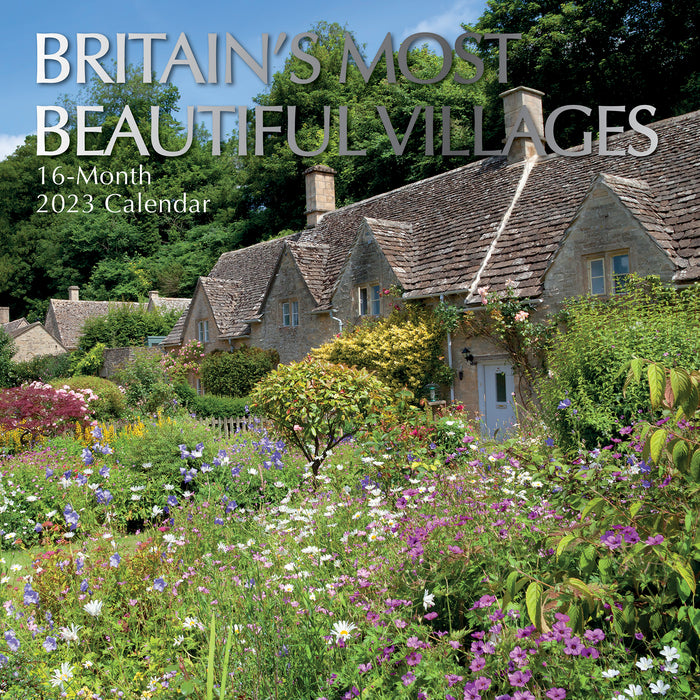 The Gifted Stationary Company 2023 Square Wall Calendar - Britain's Most Beautiful Villages